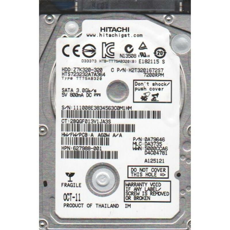 Hdd Sata Gb Hitachi Hgst Travelstar Z K Rpm