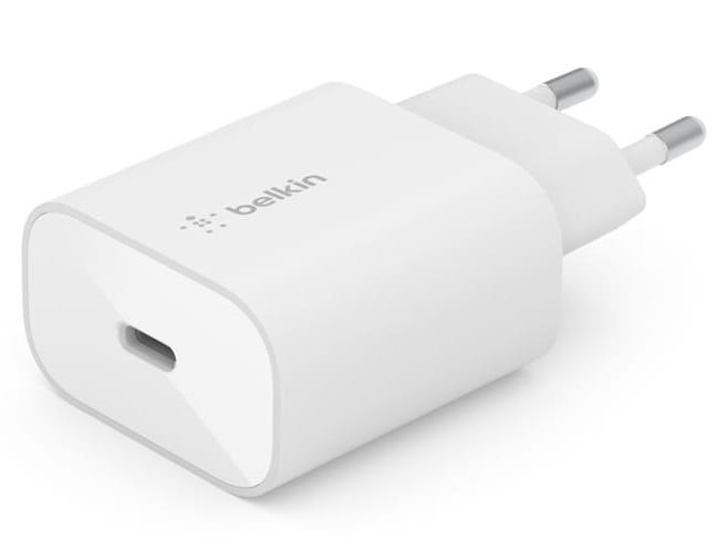 Мережевий зарядний пристрій Belkin Home Charger 25W USB-C PD PPS White (WCA004VFWH)
