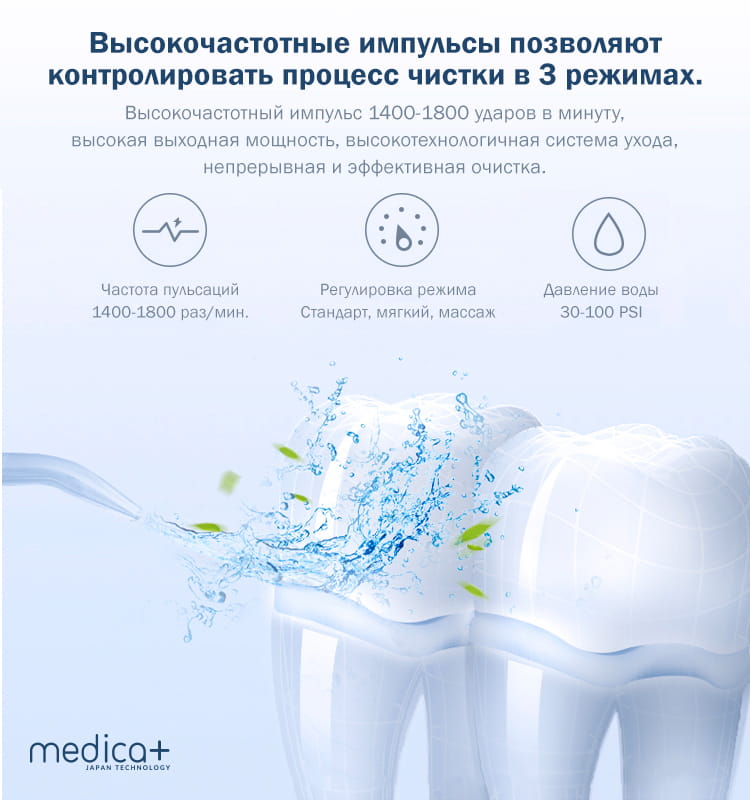 Портативный ирригатор Medica+ ProWater Clean 7.0 (MP-102935)