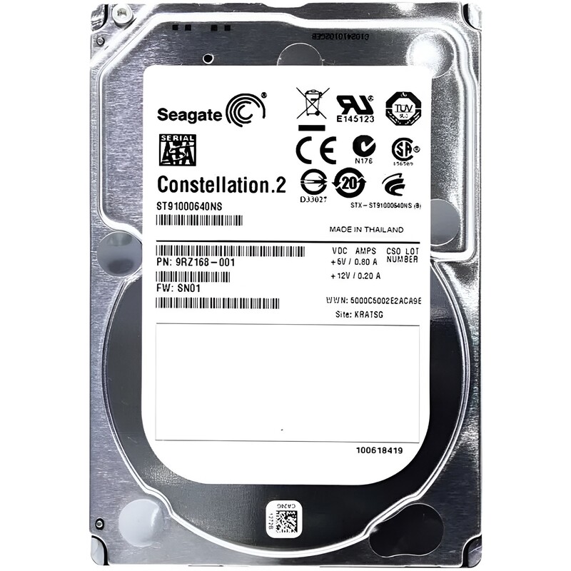 Накопитель HDD 2.5" SATA 1.0TB Seagate 64MB 7200rpm (ST91000640NS) + переходник на 3.5"