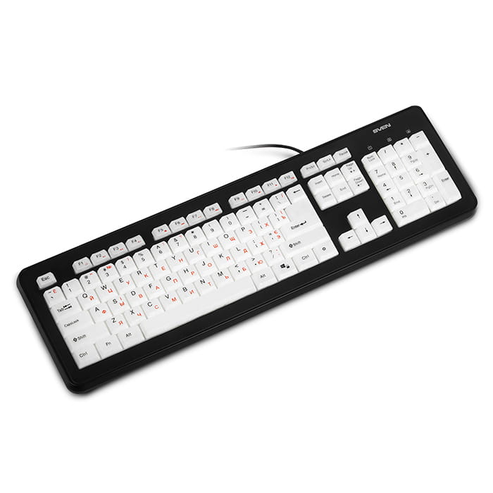 Клавиатура Sven KB-C7300EL черный USB
