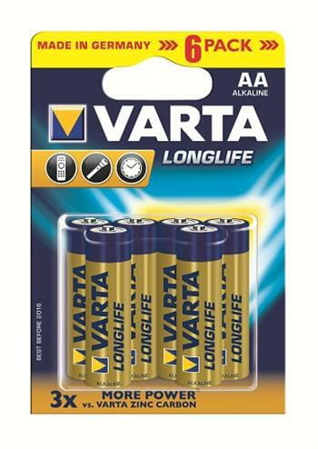 Батарейка Varta Longlife AA/LR06 BL 6шт