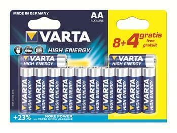 Батарейка Varta High Energy AA/LR06 BL 12 (8+4)шт