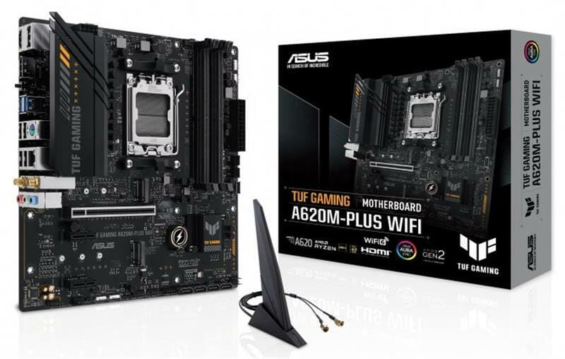 Материнская плата Asus TUF Gaming A620M-Plus WiFi Socket AM5