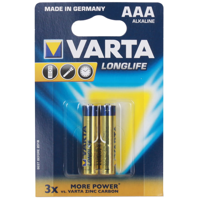 Батарейка Varta Longlife AAA/LR03 BL 2шт