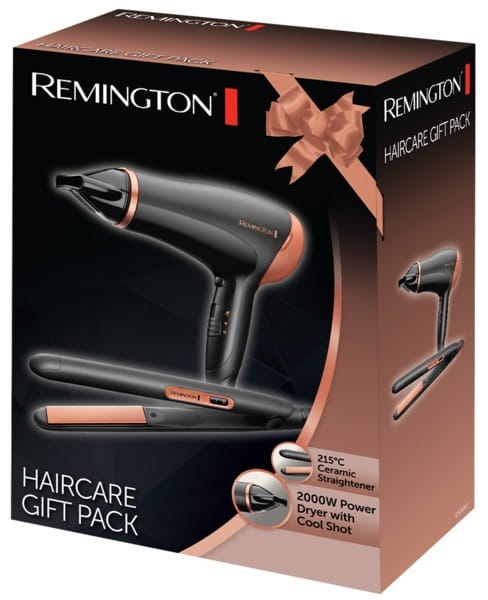 Набор фен + выпрямитель Remington D3012GP Haircare Giftpack