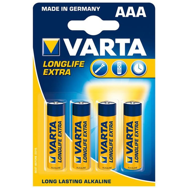Батарейка Varta Longlife AAA/LR03 BL 4шт