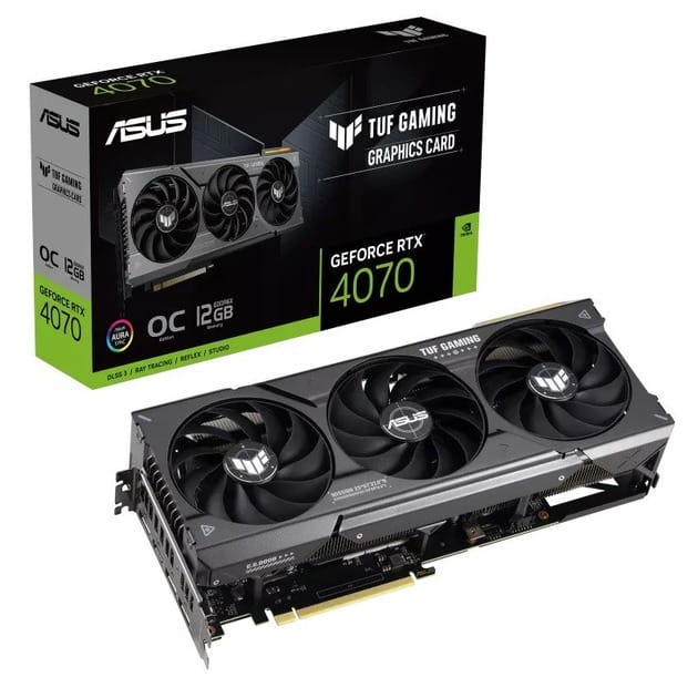 Видеокарта GF RTX 4070 12GB GDDR6X TUF Gaming Asus (TUF-RTX4070-12G-GAMING)