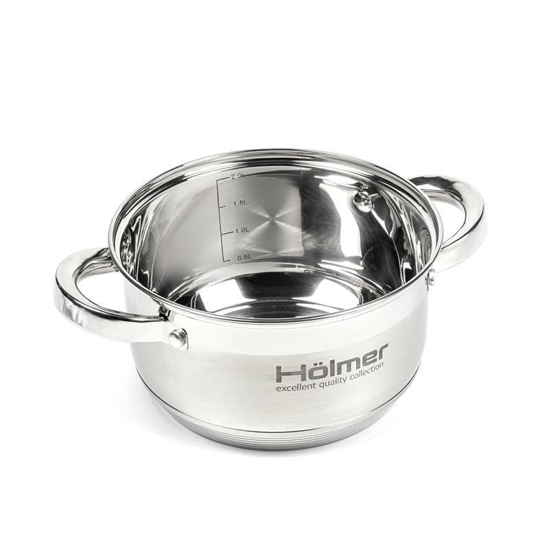 Набір каструль з кришками Holmer CS-1651-SS