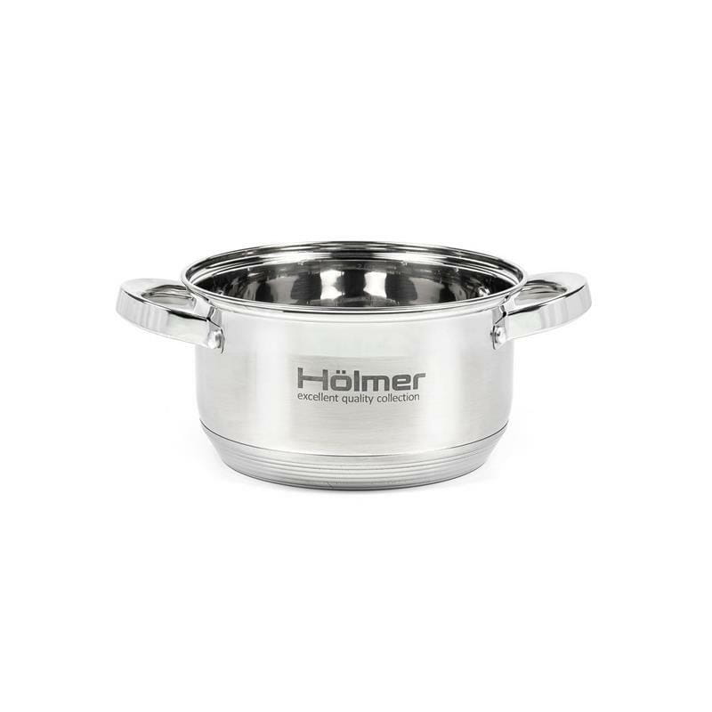 Набір каструль з кришками Holmer CS-1651-SS