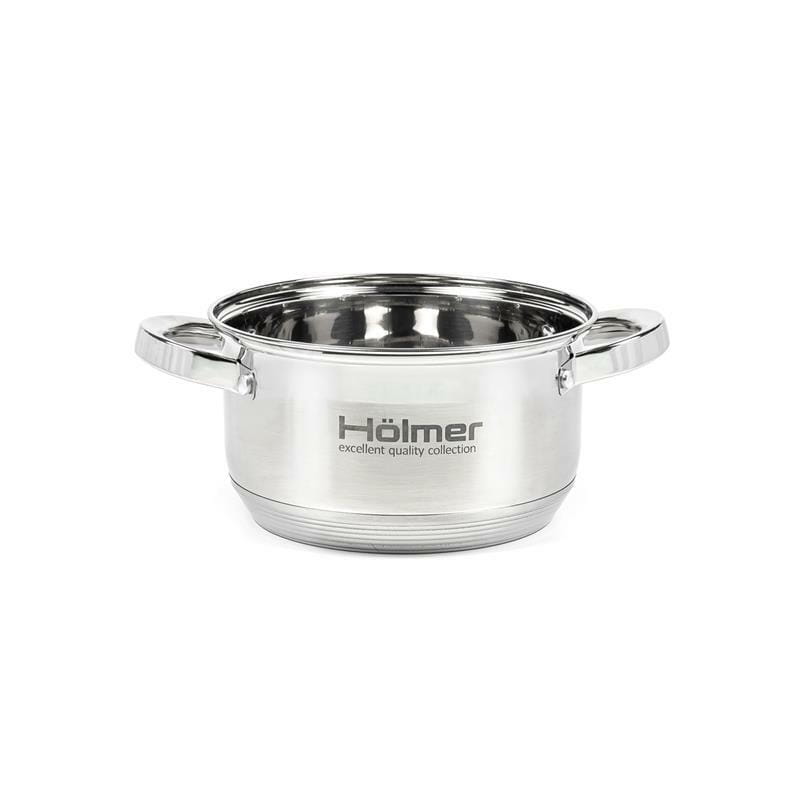 Набір каструль з кришками Holmer CS-1652-SS