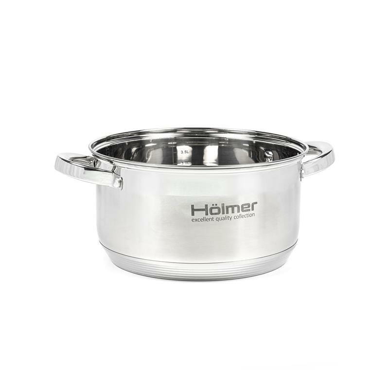Набір каструль з кришками Holmer CS-1652-SS