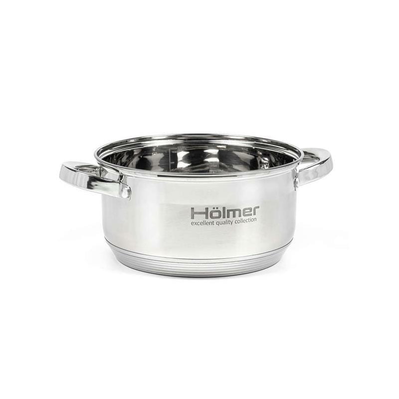 Набір каструль з кришками Holmer CS-1653-SS