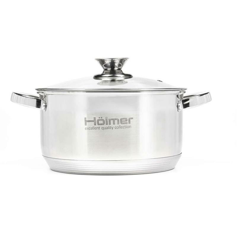 Набір каструль з кришками Holmer CS-1653-SS