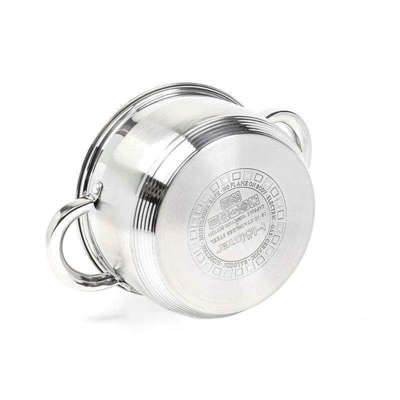 Набір каструль з кришками Holmer CS-1851-SS