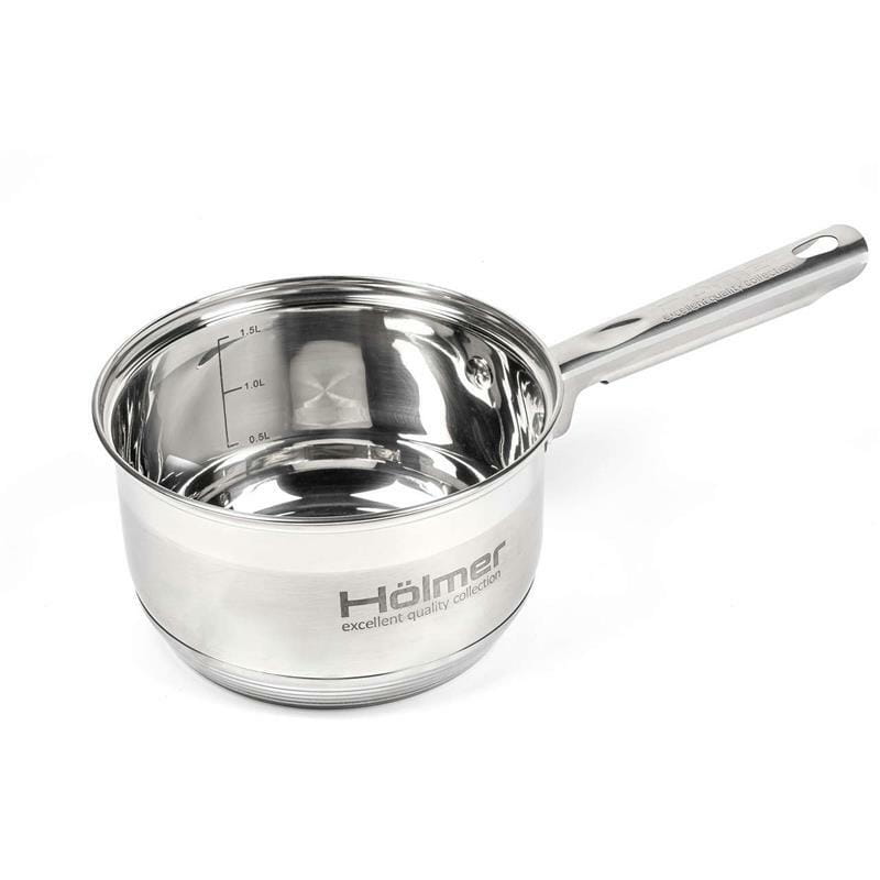 Набір каструль з кришками Holmer CS-1851-SS