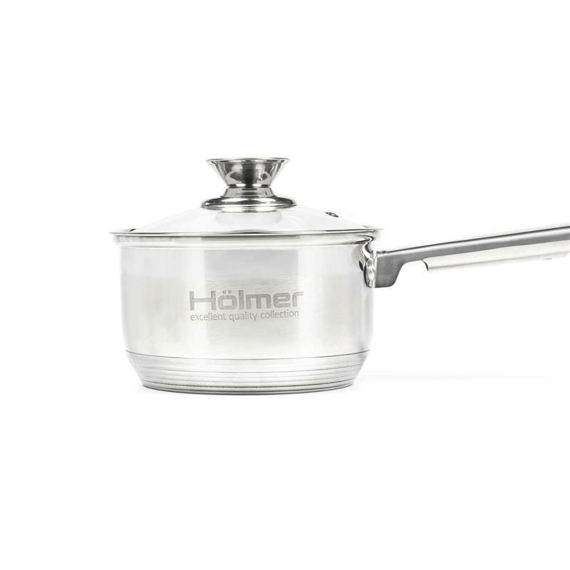Набір каструль з кришками Holmer CS-1852-SS