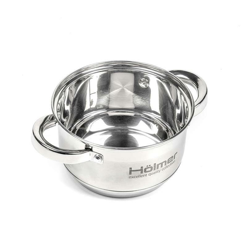 Набір каструль з кришками Holmer CS-11052-SS