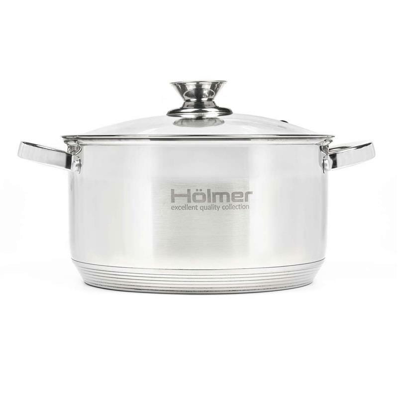 Набір каструль з кришками Holmer CS-11252-SS