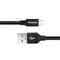 Фото - Кабель ColorWay USB - Lightning (M/M), 2.4 А, 0.25 м, Black (CW-CBUL048-BK) | click.ua