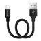 Фото - Кабель ColorWay USB - Lightning (M/M), 2.4 А, 0.25 м, Black (CW-CBUL048-BK) | click.ua