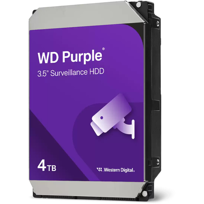 Накопитель HDD SATA 4.0TB WD Purple 5400rpm 256MB (WD43PURZ)