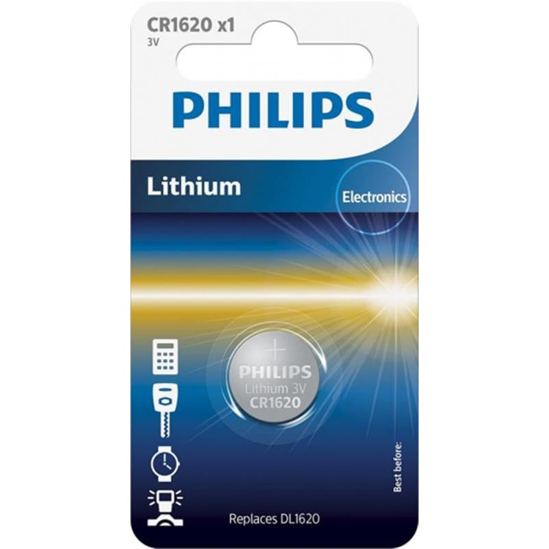 Батарейка Philips Lithium CR 1620 BL 1шт