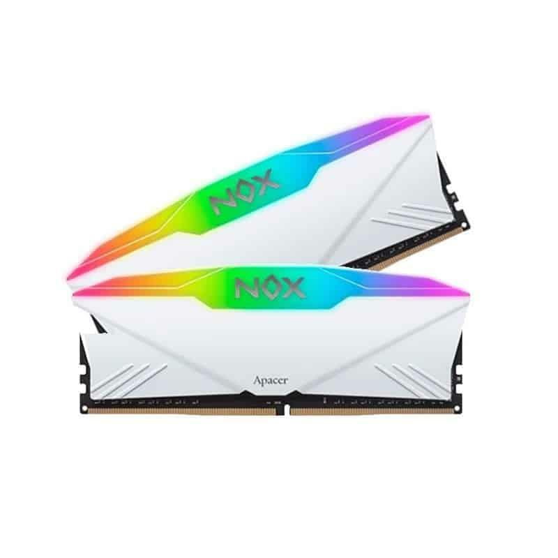 Модуль памяти DDR4 2х8GB/3200 Apacer NOX RGB White (AH4U16G32C28YNWAA-2)