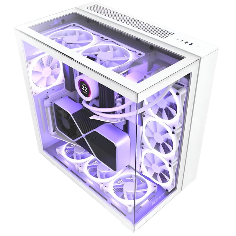 Корпус NZXT H9 Elite White (CM-H91EW-01) без БП