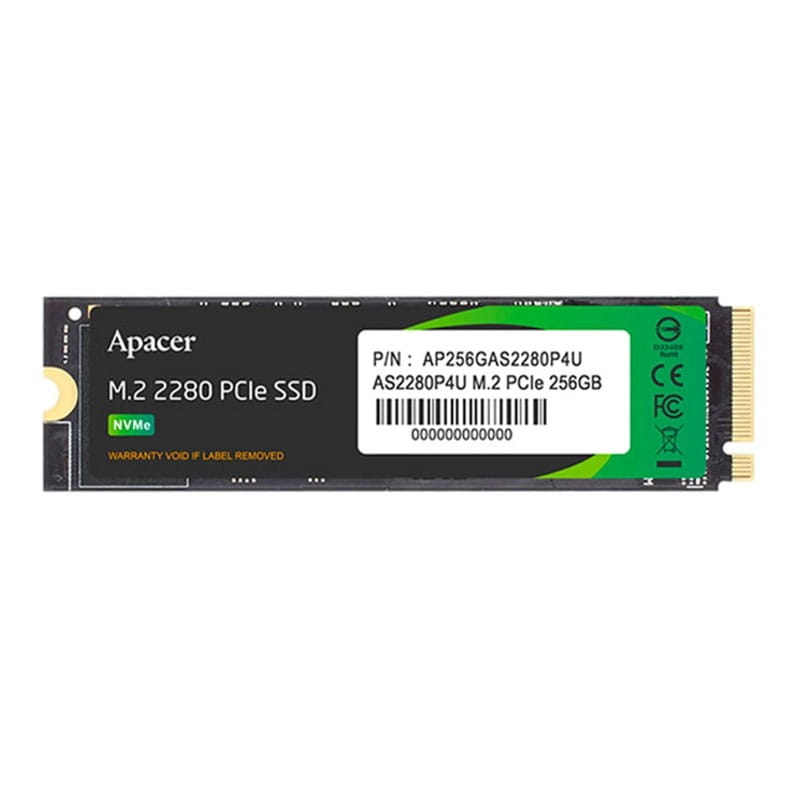 Накопитель SSD  256GB Apacer AS2280P4U M.2 2280 PCIe 3.0 x4 3D TLC (AP256GAS2280P4U-1)