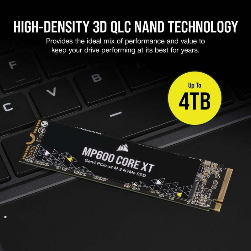 Накопитель SSD 2TB M.2 NVMe Corsair MP600 Core XT M.2 2280 PCIe Gen4.0 x4 3D QLC (CSSD-F2000GBMP600CXT)