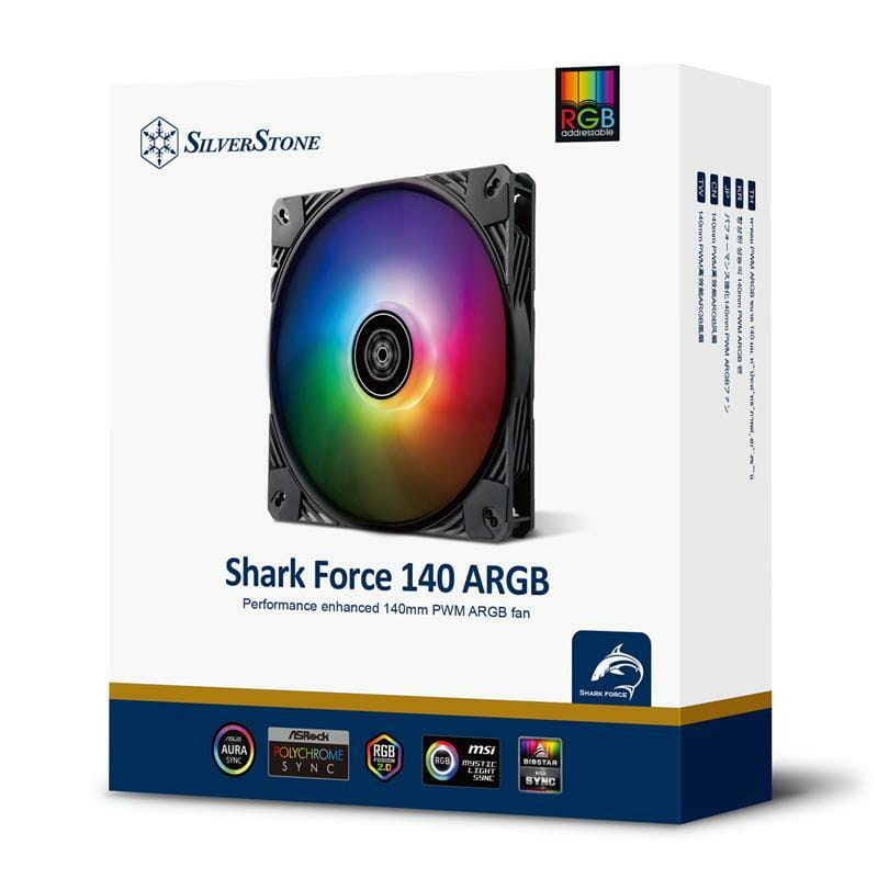 Вентилятор Вентилятор SilverStone Shark Force SF140B ARGB (SST-SF140B-ARGB)