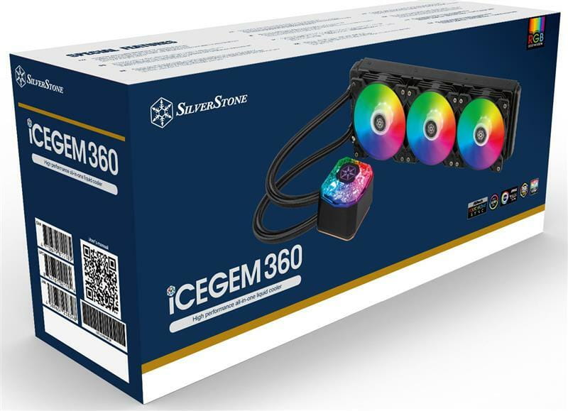 Система водяного охлаждения SilverStone IceGem 360 ARGB Black (SST-IG360-ARGB)