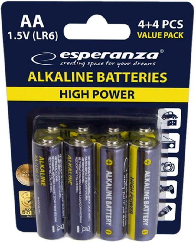 Батарейка Esperanza Bateries Alkaline (EZB103) AA/LR06 BL 8шт