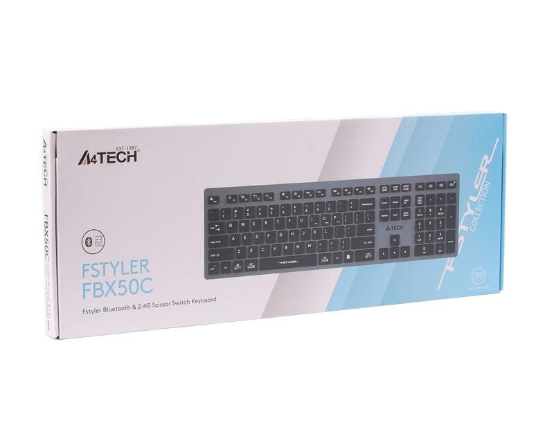 Клавиатура беспроводная A4Tech FBX50C Grey