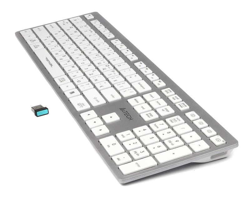 Клавиатура беспроводная A4Tech Fstyler FBX50C White