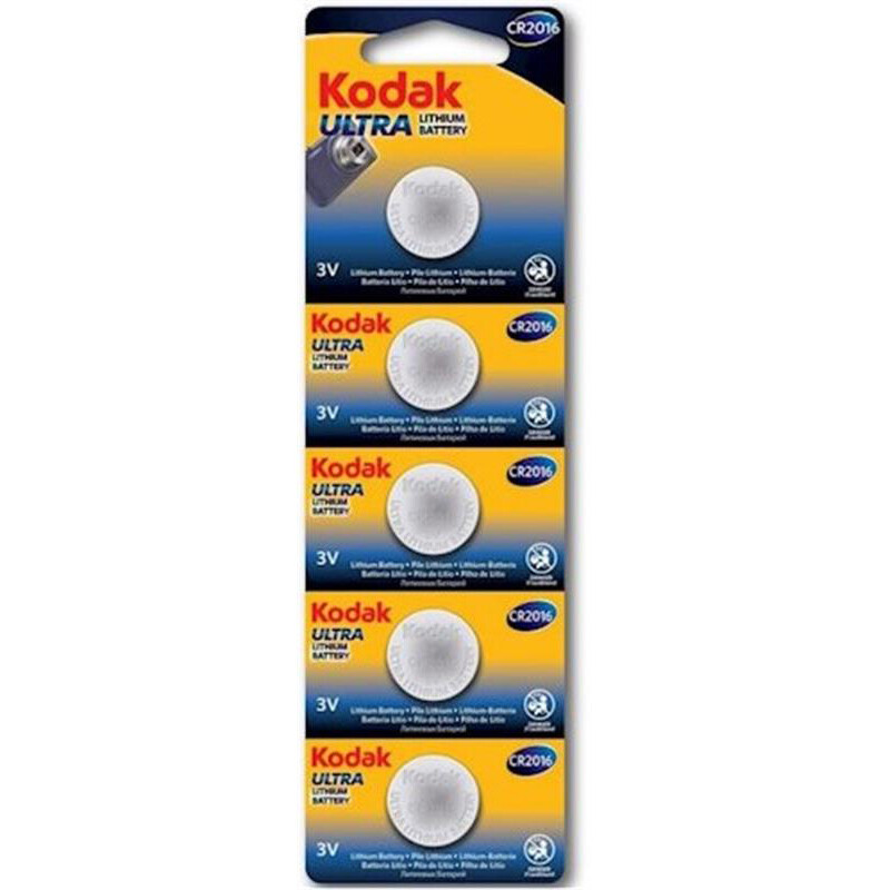 Батарейка Kodak Ultra Lithium CR2016 BL 5 шт
