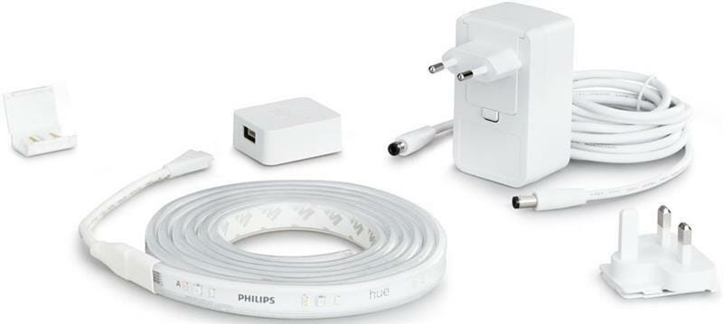 Набор Philips Hue Bridge лампа E27 White 2шт, светодиодная лента Plus RGB 2м (BRIDGE+E27W_2PCS+PLUS_2M)