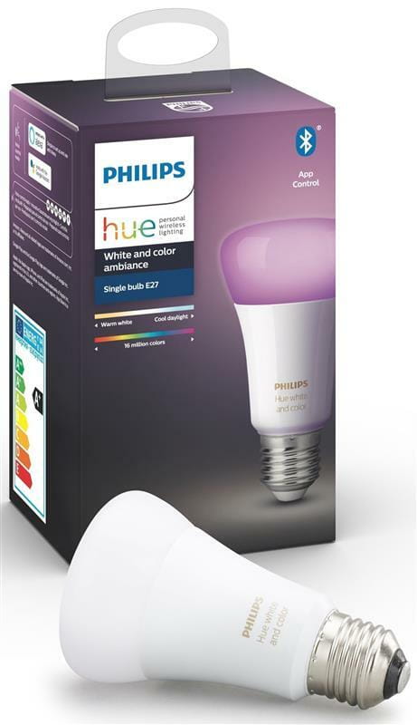 Набір Philips Hue Bridge лампа E27 White 2шт, лампа E27 RGB 2шт (BRIDGE+E27W2P+E27RGB2P)