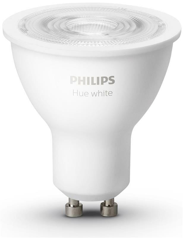 Набір Philips Hue Bridge лампа E27 White 2шт, лампа GU10 White 2шт (BRIDGE+E27W2P+GU10W2P)