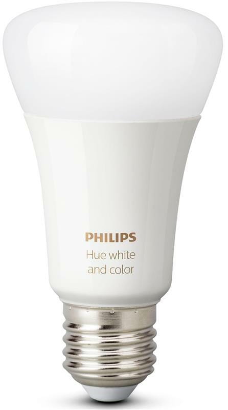 Стартовий комплект розумного освітлення Philips Hue Color, Bridge, Dimmer, лампа E27 RGB 3 шт (929002216825)
