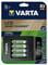 Фото - Мережевий зарядний пристрій Varta LCD Smart Plus Charger + 4 х Ni-Mh AA 2100 mAh (57684101441) | click.ua