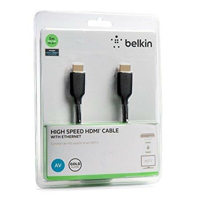 Кабель Belkin HDMI - HDMI V 2.0, (M/M), 5 м, Black (F3Y021bt5M)