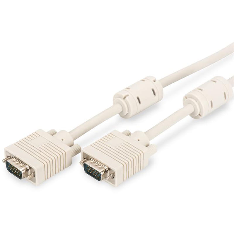 Кабель Digitus VGA - VGA (M/M), 5 м, Beige (AK-310103-050-E)