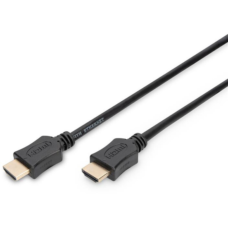 Кабель Digitus HDMI - HDMI (M/M), UHD 4K, 2 м, Black (AK-330107-020-S)