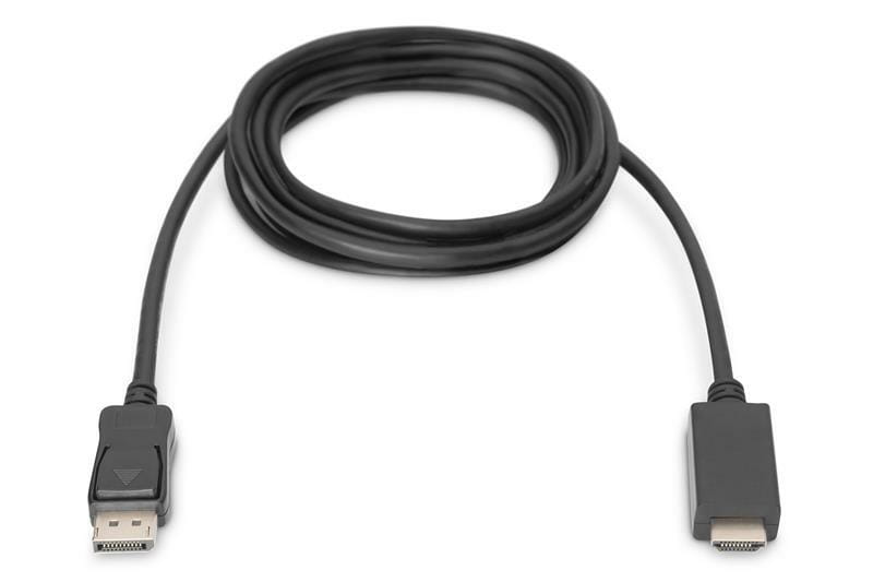 Кабель Digitus DisplayPort - HDMI (M/M), UHD 4K, 2 м, Black (AK-340303-020-S)