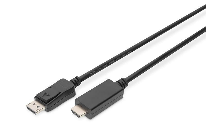 Кабель Digitus DisplayPort - HDMI (M/M), UHD 4K, 2 м, Black (AK-340303-020-S)