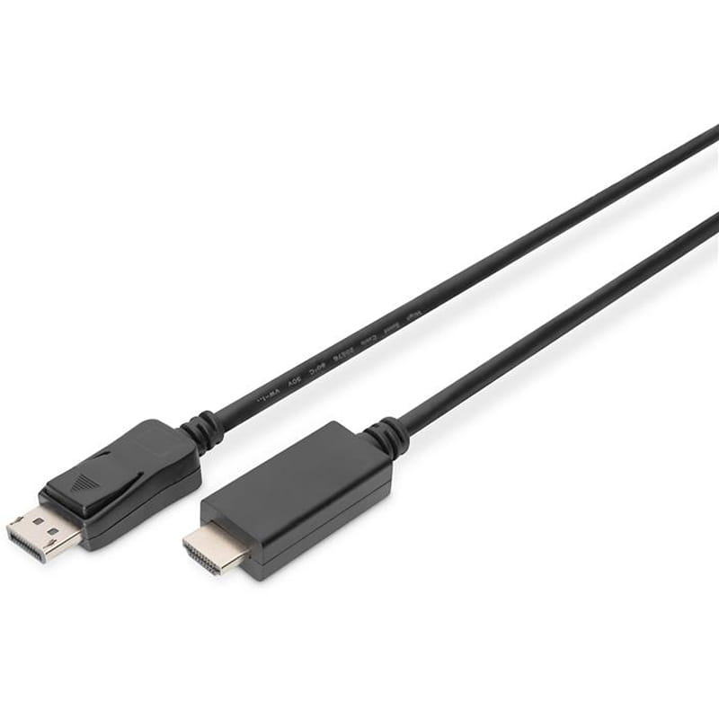 Кабель Digitus DisplayPort - HDMI (M/M), UHD 4K, 2 м, Black (AK-340303-020-S)