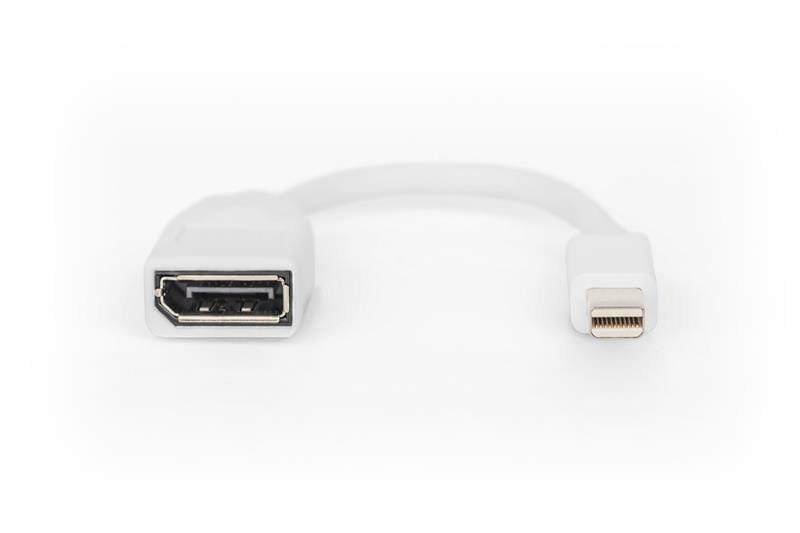 Переходник Digitus mini DisplayPort - DisplayPort (M/F), 0.15 м, White (DB-340405-001-W)