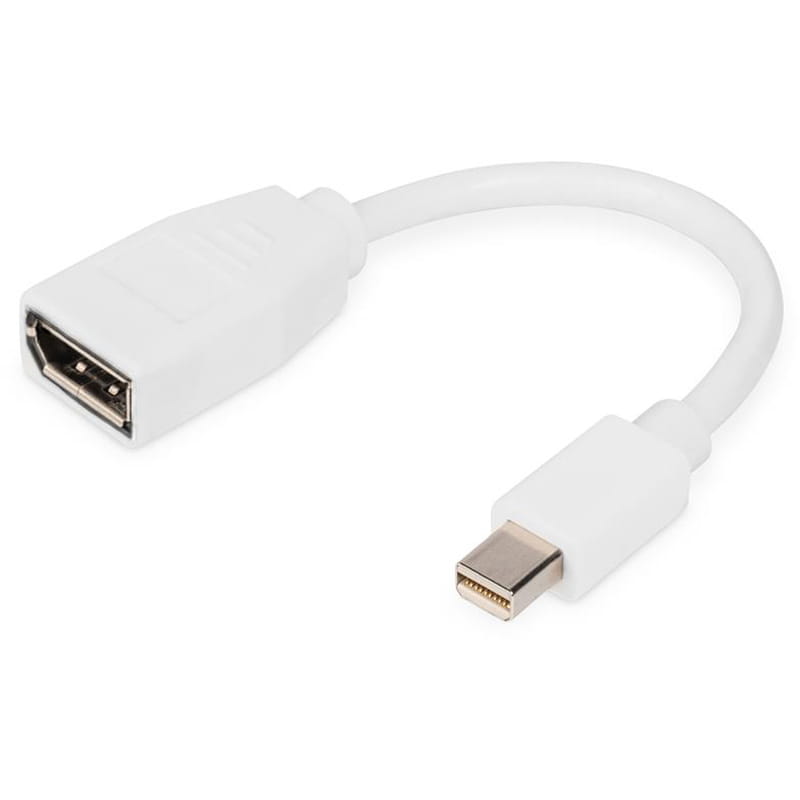 Переходник Digitus mini DisplayPort - DisplayPort (M/F), 0.15 м, White (DB-340405-001-W)